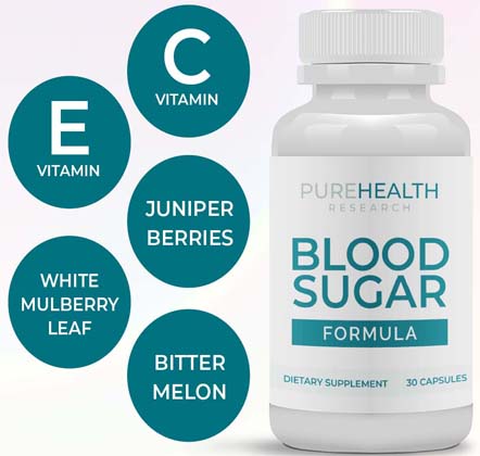 pure health research blood sugar formula