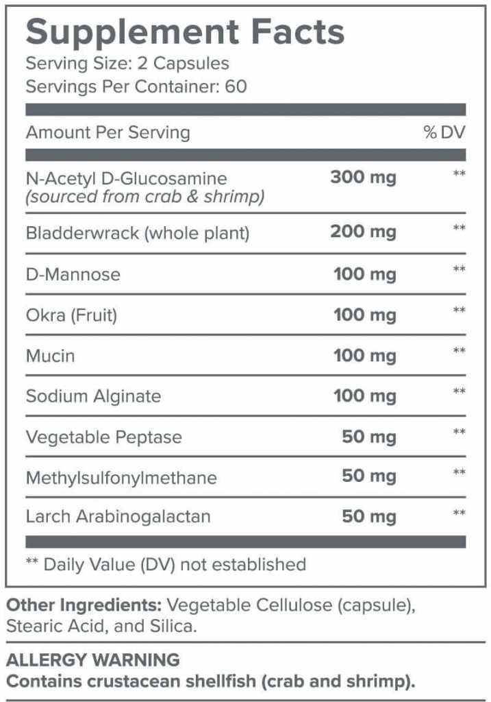 Lectin Shield ingredients