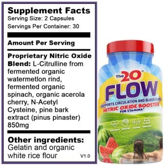 The 20 Flow Supplement Facts