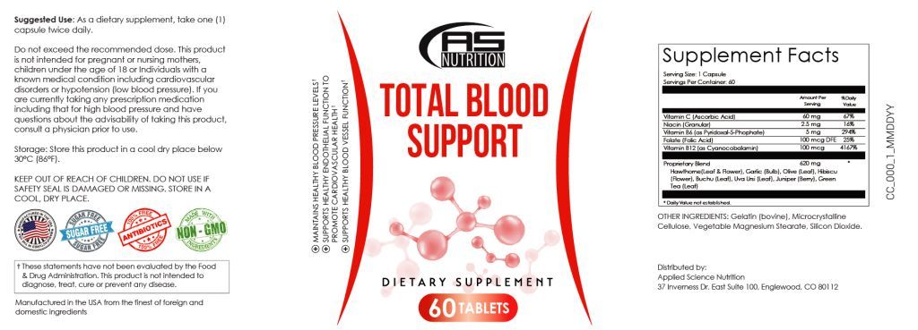 Total Blood Support Supplement Facts