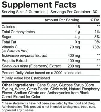 Essential Elements Elderberry Gummies ingredients