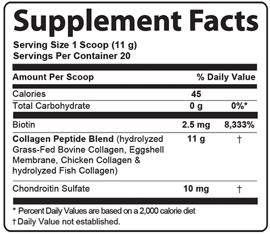 Advanced Bionutritionals Collagen Plus Ingredients