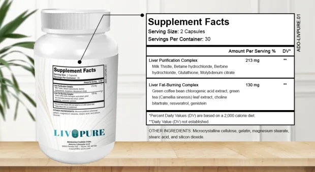 Liv Pure Supplement Facts