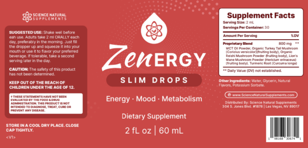 Zenergy Ingredients