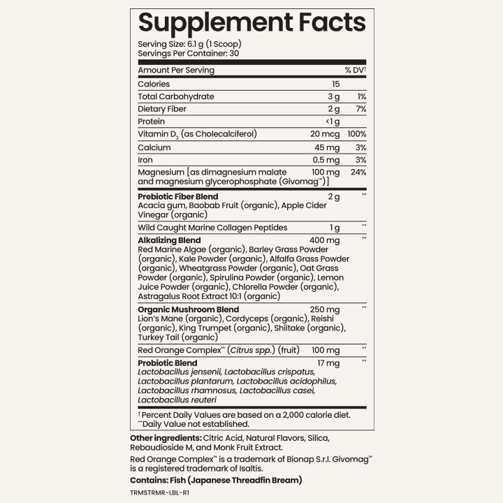 MORNING RESTORE Ingredients