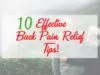 10 Effective Back Pain Relief Tips To Get Rid Of Back Pain Fast At Home. Effective Back Pain Relief Tips