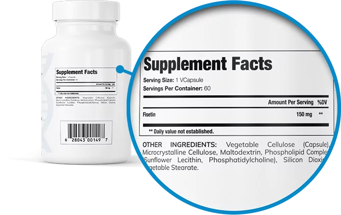 GenuinePurity Fisetin Ingredients