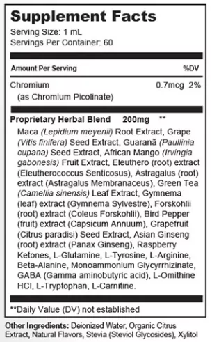 ZenCortex Ingredients