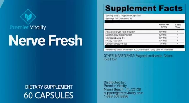 Nerve Fresh Ingredients