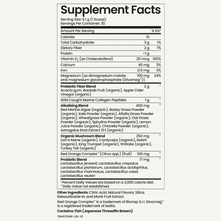 MORNING RESTORE Ingredients